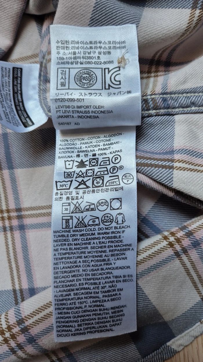 Chemise Vintage Levi's à carreaux - photo numéro 13