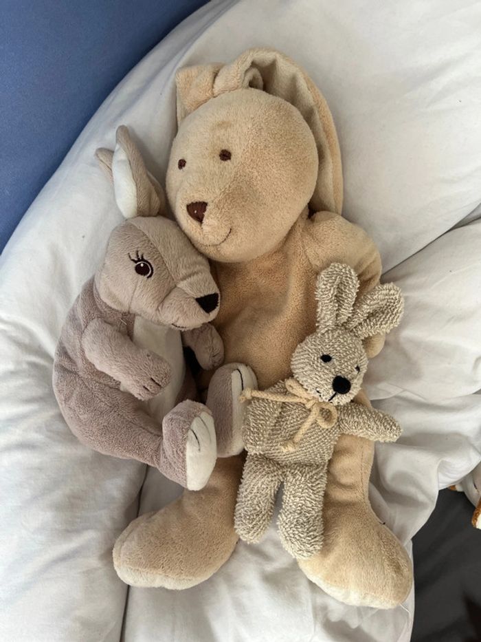 Lot de 3 lapins