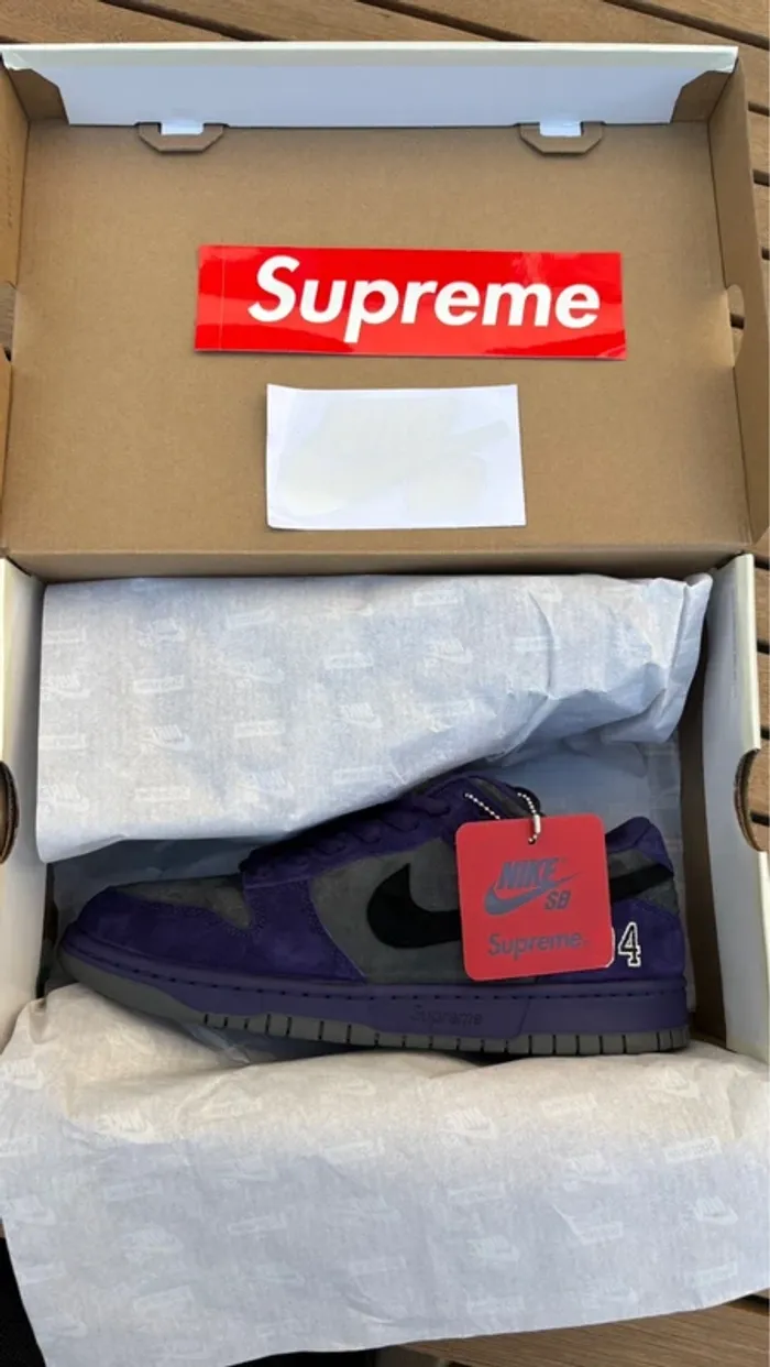 Nike sb dunk low supreme 94 ink purple - photo numéro 13
