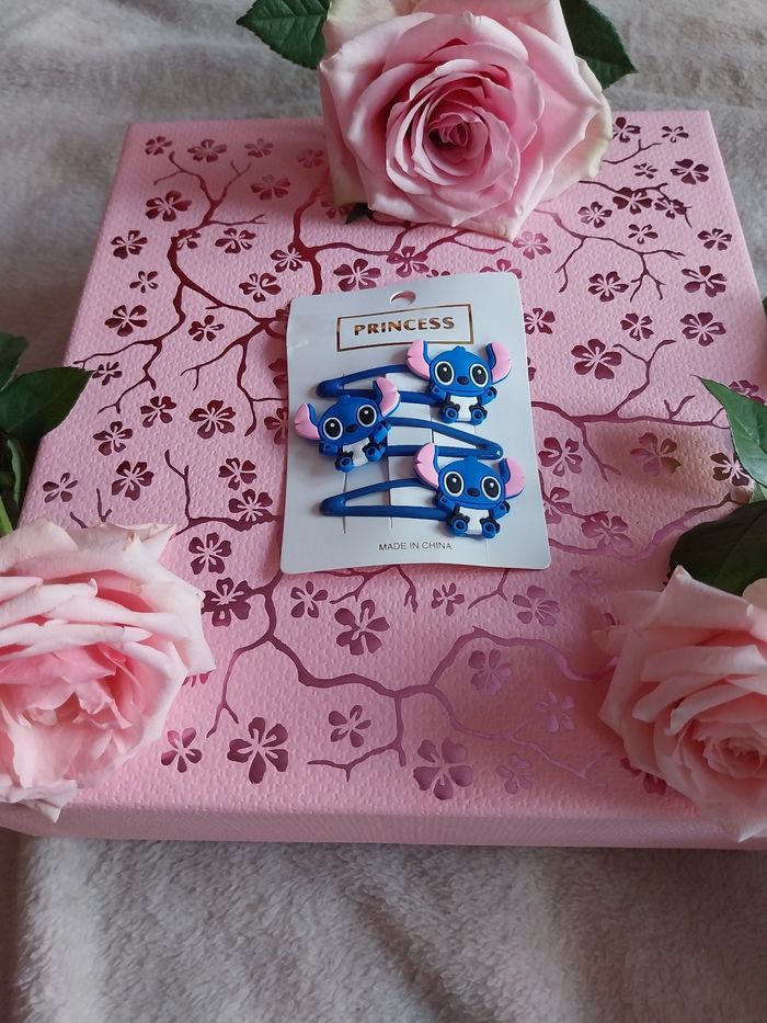 Lot de 3 barrettes à cheveux stitch - photo numéro 2