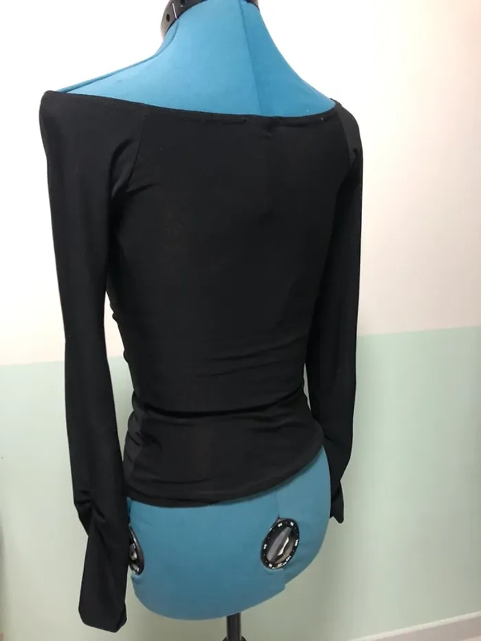 Pull léger noir Cécilia taille S Y2K vintage rétro - photo numéro 13