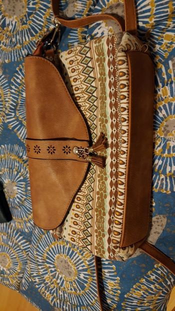 Sac bandoulière camel