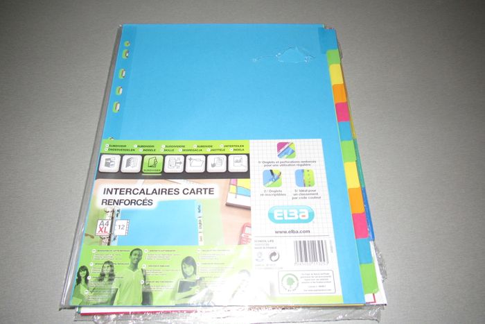 LOT DE 4 PAQUETS D'INTERCALAIRES GRAND FORMAT - NEUF - n°28 - photo numéro 5