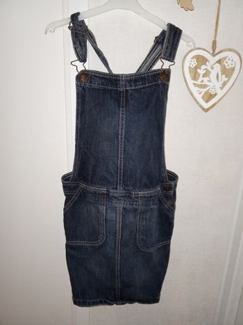 Robe salopette en jean fille 10 ans marque Kiabi