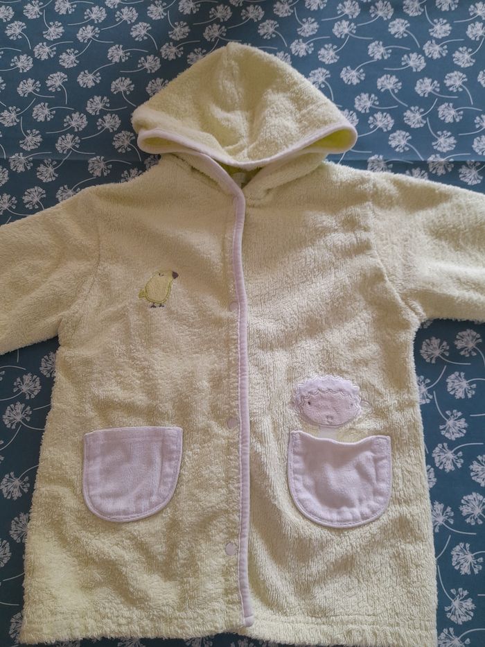 Sortie de bain vert anis