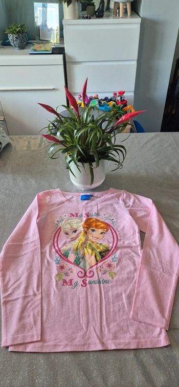 Tee-shirt la reine des neiges disney 10 ans