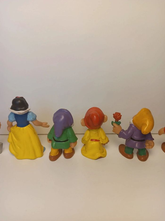Lot figurines vintage Walt Disney production bully 1982 blanche neige et les sept nains - photo numéro 7