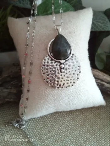 Collier berbère pierre de labradorite