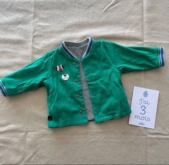 Gilet réversible 3 mois