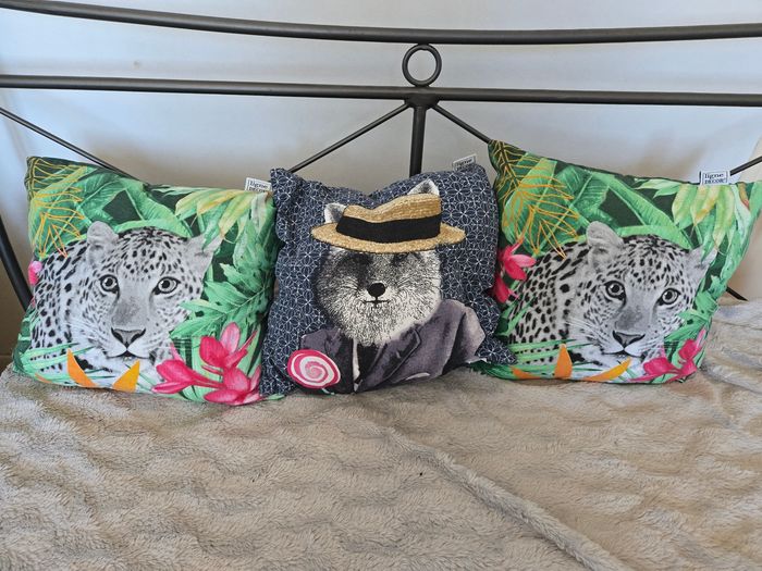 Lot 3 coussins 40×40