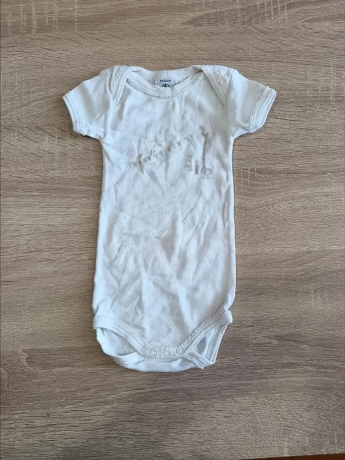 C44 Lot bodies petit bateau 3 mois - photo numéro 3