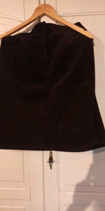 Jupe velours prune