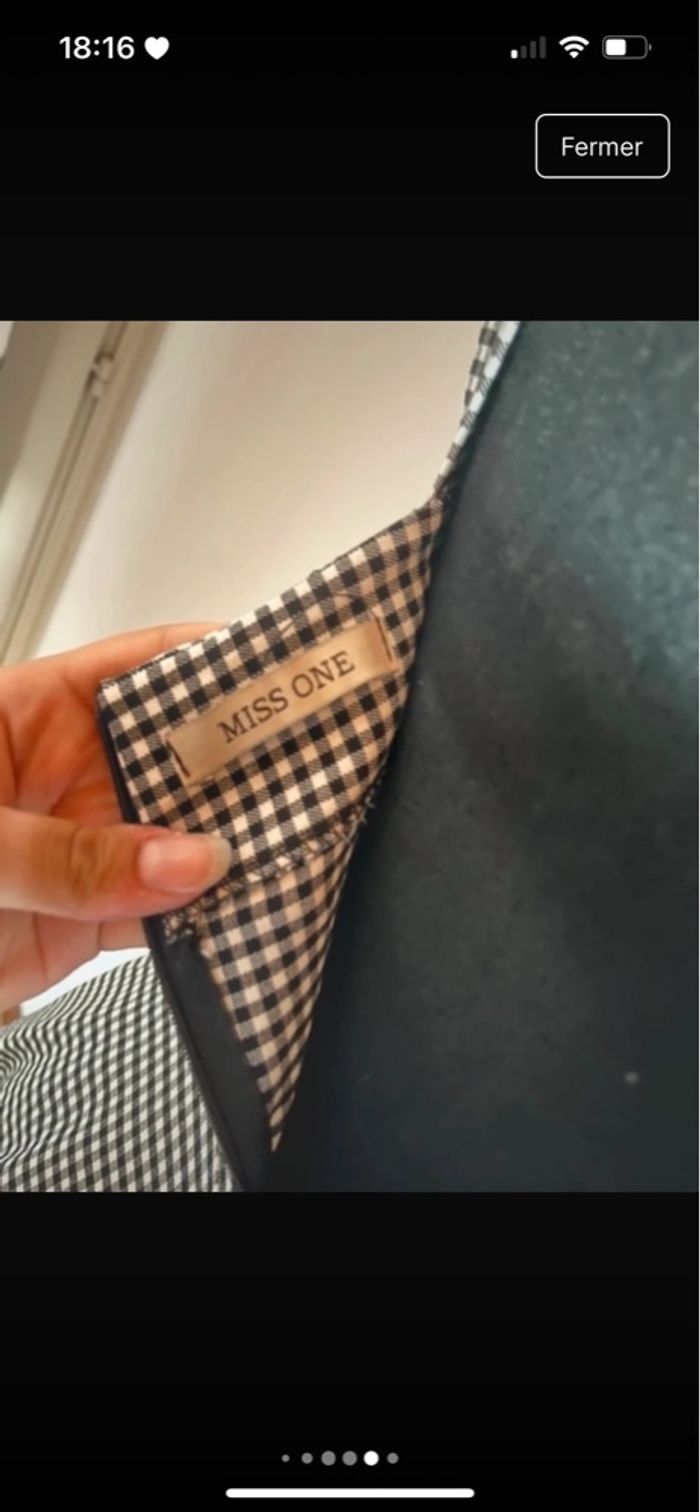 Robe à carreaux avec ceinture intégré taille M de chez Miss One neuve - photo numéro 7