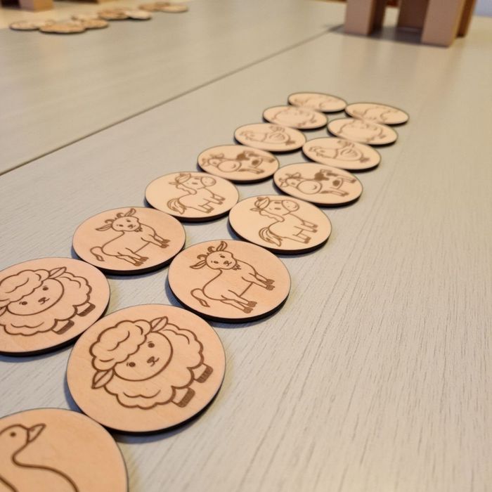 Jeu Éducatif en Bois : Mémory La Ferme - Développement de la Mémoire - photo numéro 5