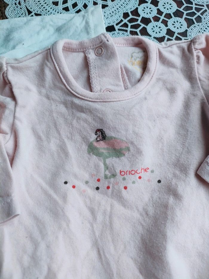 Ensemble Pijama bodie fille 3 mois - photo numéro 4