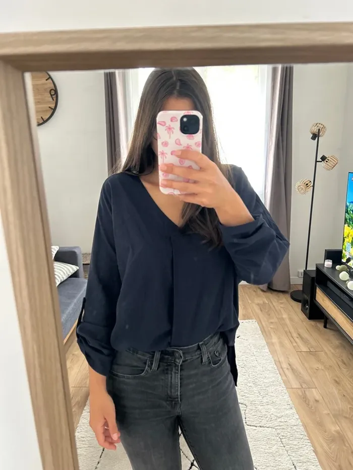 Blouse bleu marine