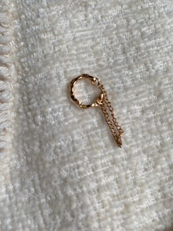 Bague d’oreilles doré chaîne trend