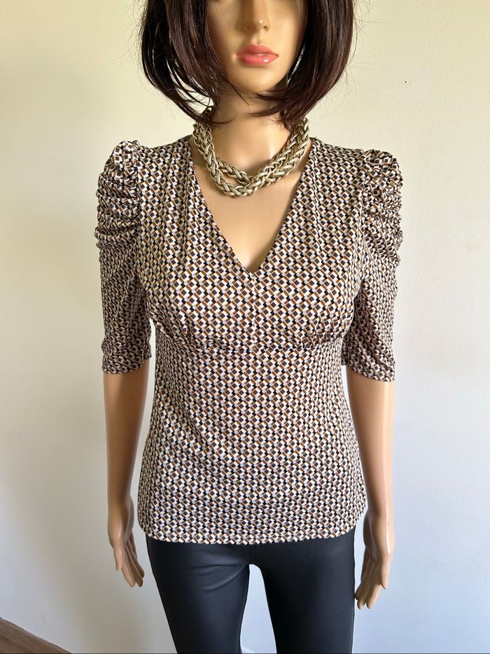 Blouse imprimée à manches courtes Morgan taille S jamais portée