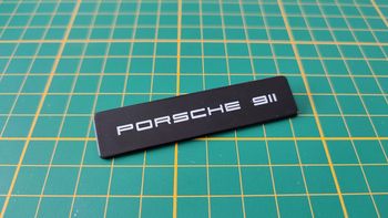 Plaque d'immatriculation arrière 95B pièce Porsche 911 Carrera RS 2.7 1/8 1/8ème Altaya #B37