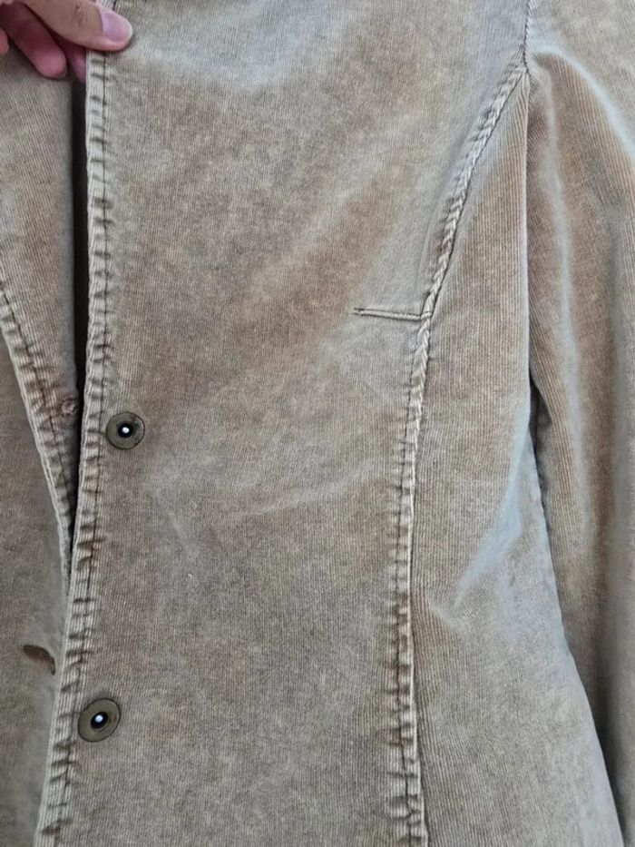 Veste velours beige - photo numéro 3