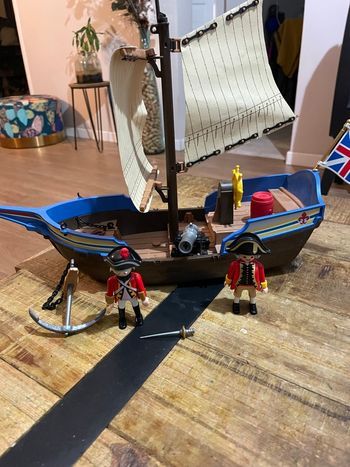 Playmobil rare bateau de soldats 5140