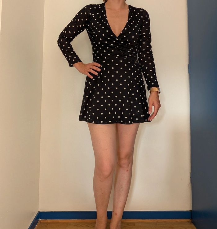 Robe à pois Mango