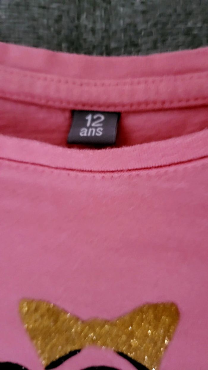 🟣 Tee Shirt rose 12 ans 🟣 - photo numéro 4