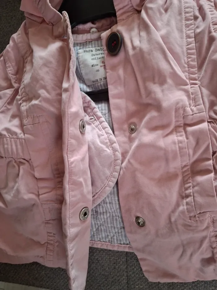 Veste rose 6/9 mois zara - photo numéro 6