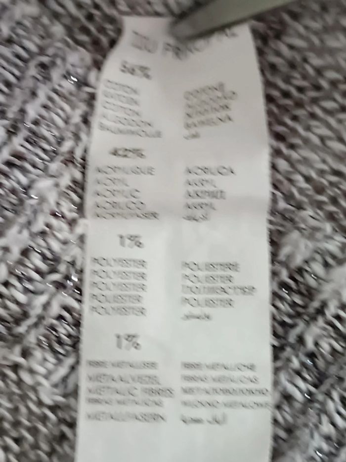 Pull léger gris chiné - photo numéro 7