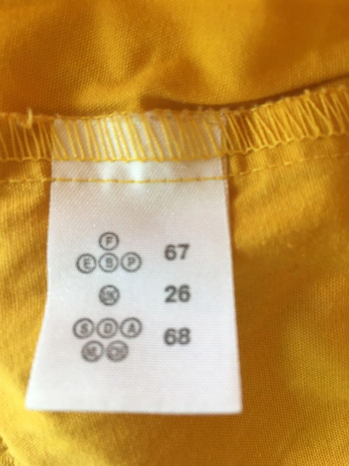 Robe jaune Naf Naf 6-9 mois 67 cm - photo numéro 4