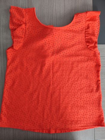T-shirt ajouré corail
