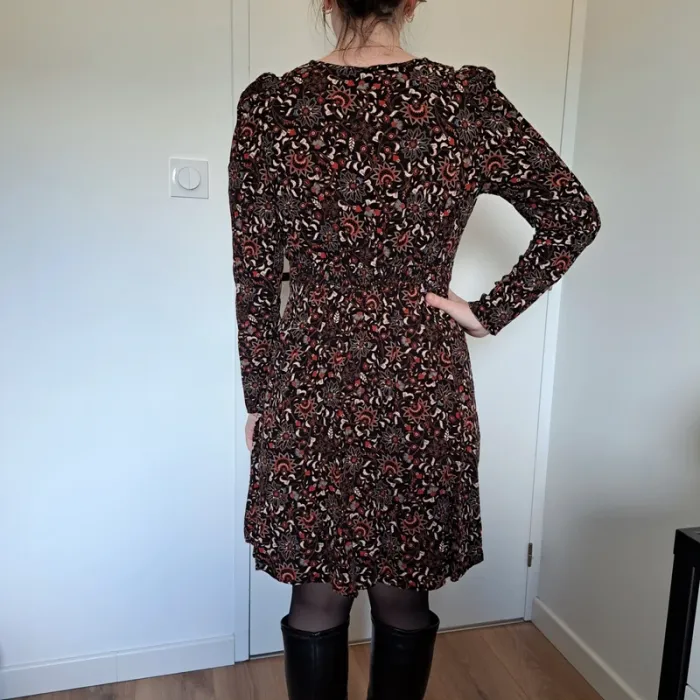 Robe fleurie manches longues - photo numéro 2