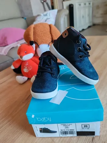 Bottines garçon type jean neuves avec boîte 20 gemo baby