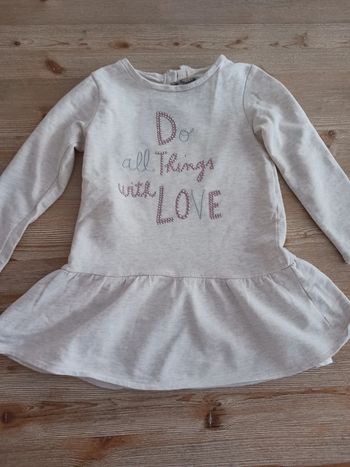 Robe fille écru 4 ans Tape à l'œiL