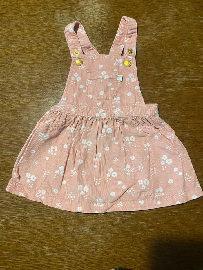 Robe rose à fleur flanche