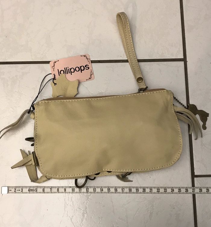 Pochette cuir beige lollipops - photo numéro 4