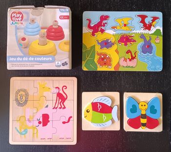 Lot jeux en bois jeunes enfants
