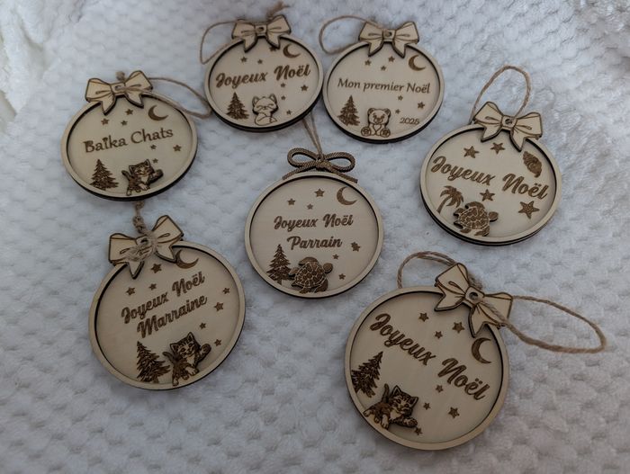 Boule de noël personnalisable - photo numéro 2
