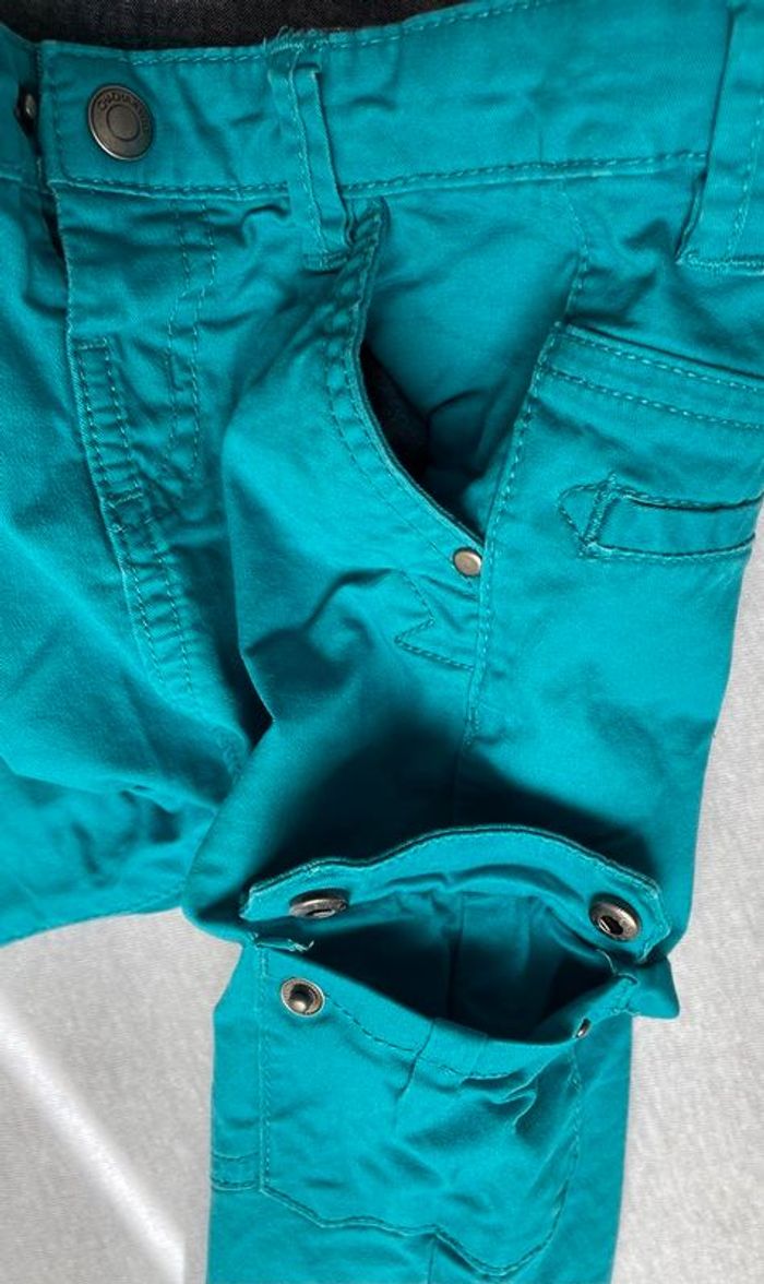 Pantalon cargo bleu 81cm 18m - photo numéro 8