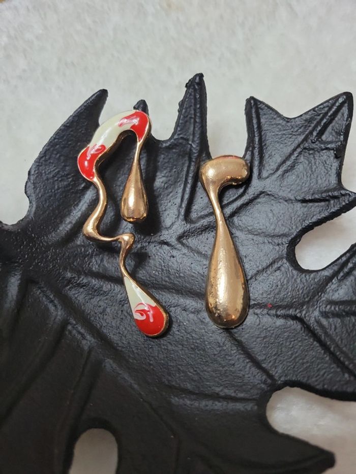 Boucles asymetriques bi colores