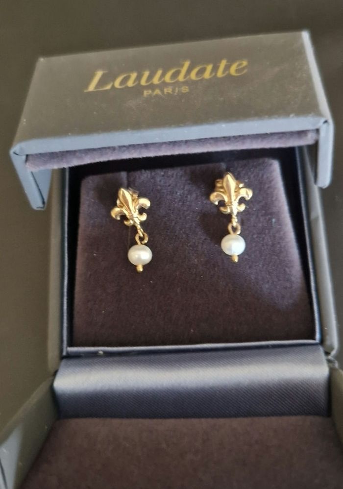Boucles d'Oreille Or et Perles de Culture. - photo numéro 2