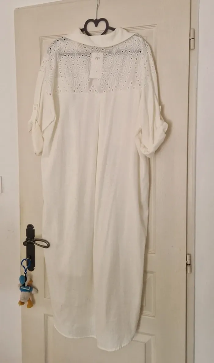Chemise tunique New Collection blanche avec broderie - photo numéro 10