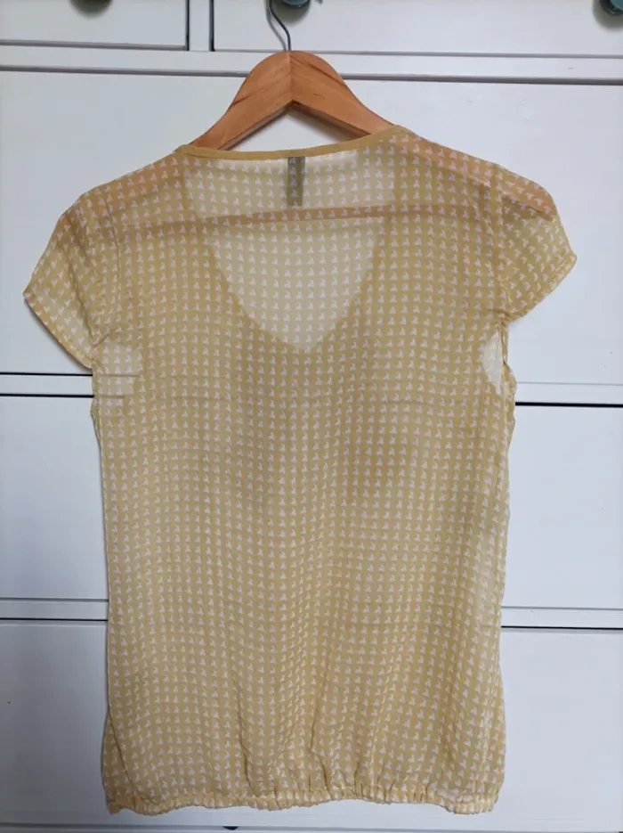 Top/Blouse vert/jaune Vero Moda T36 - photo numéro 2