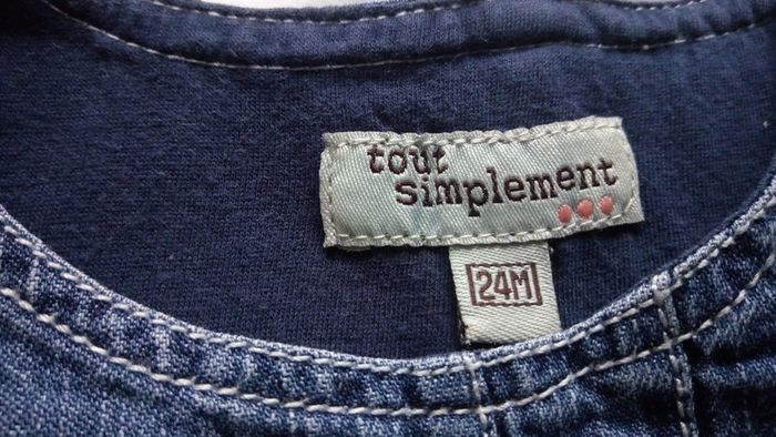 Jolie robe en jean sans manches - photo numéro 3