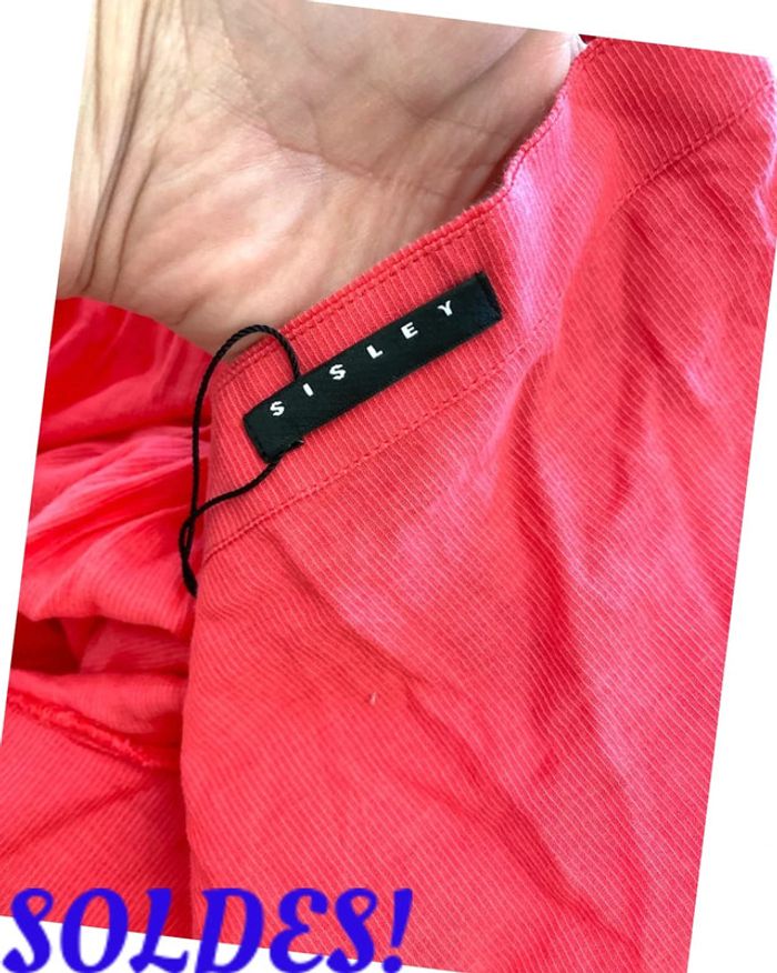 Dernier prix🤩 Sublime blouse rose fuchsia Sisley taille XS - photo numéro 4