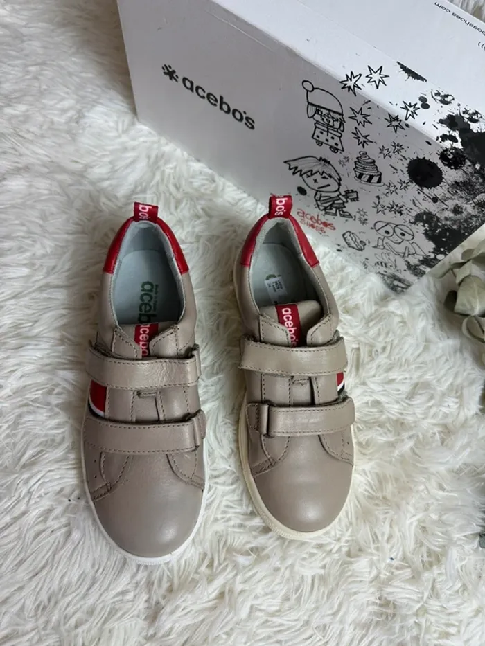 Paire de basket taupe Acebos taille 34 - photo numéro 3
