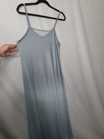 Robe longue bleu