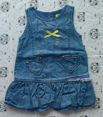 Robe en jean MC taille 6 mois