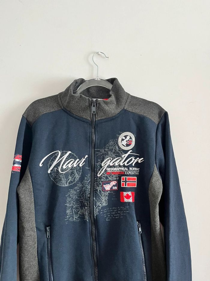 Sweat zippé homme Geographical Norway taille L neuf - photo numéro 2