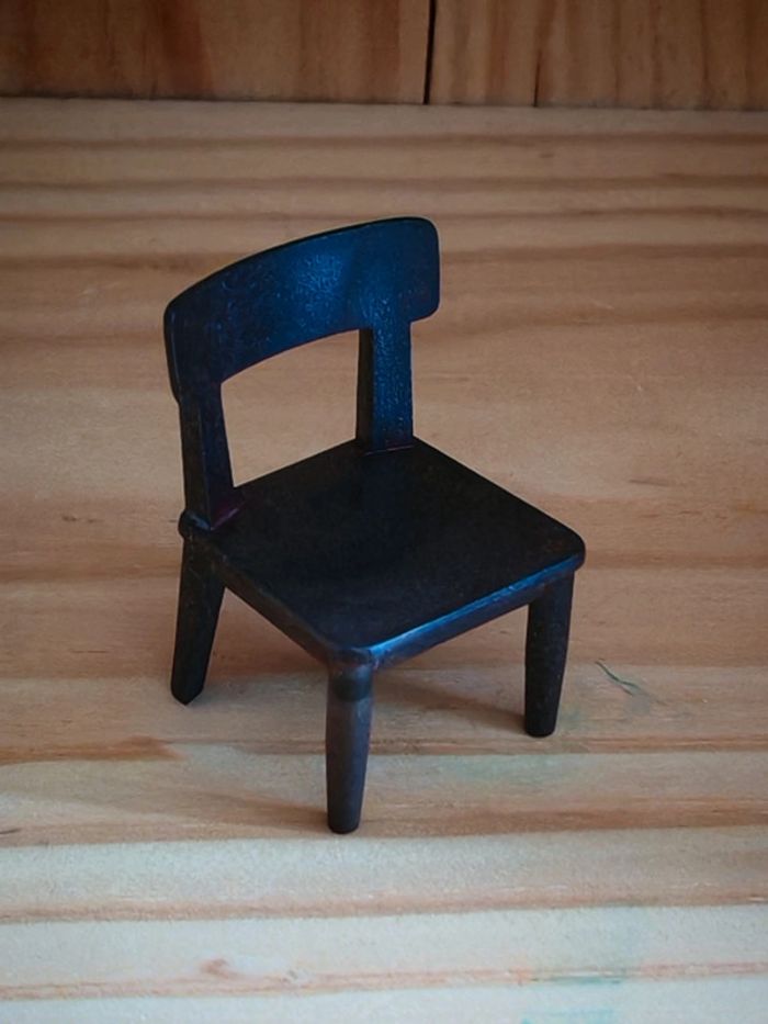 Playmobil theme western medieval 1 chaise marron